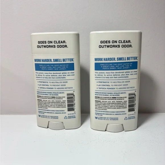 2 Pack Duke Cannon Active Deodorant Superior Fresh Water + Citrus 3 oz - Picture 4 of 4